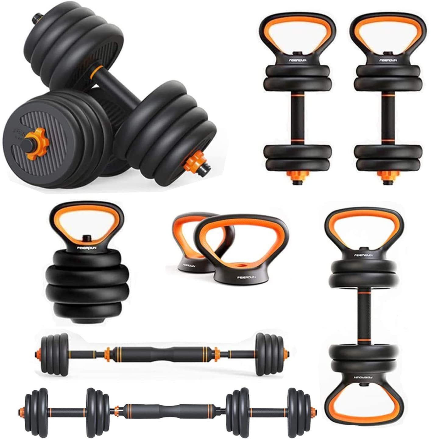 6-in-1 Adjustable Dumbbells