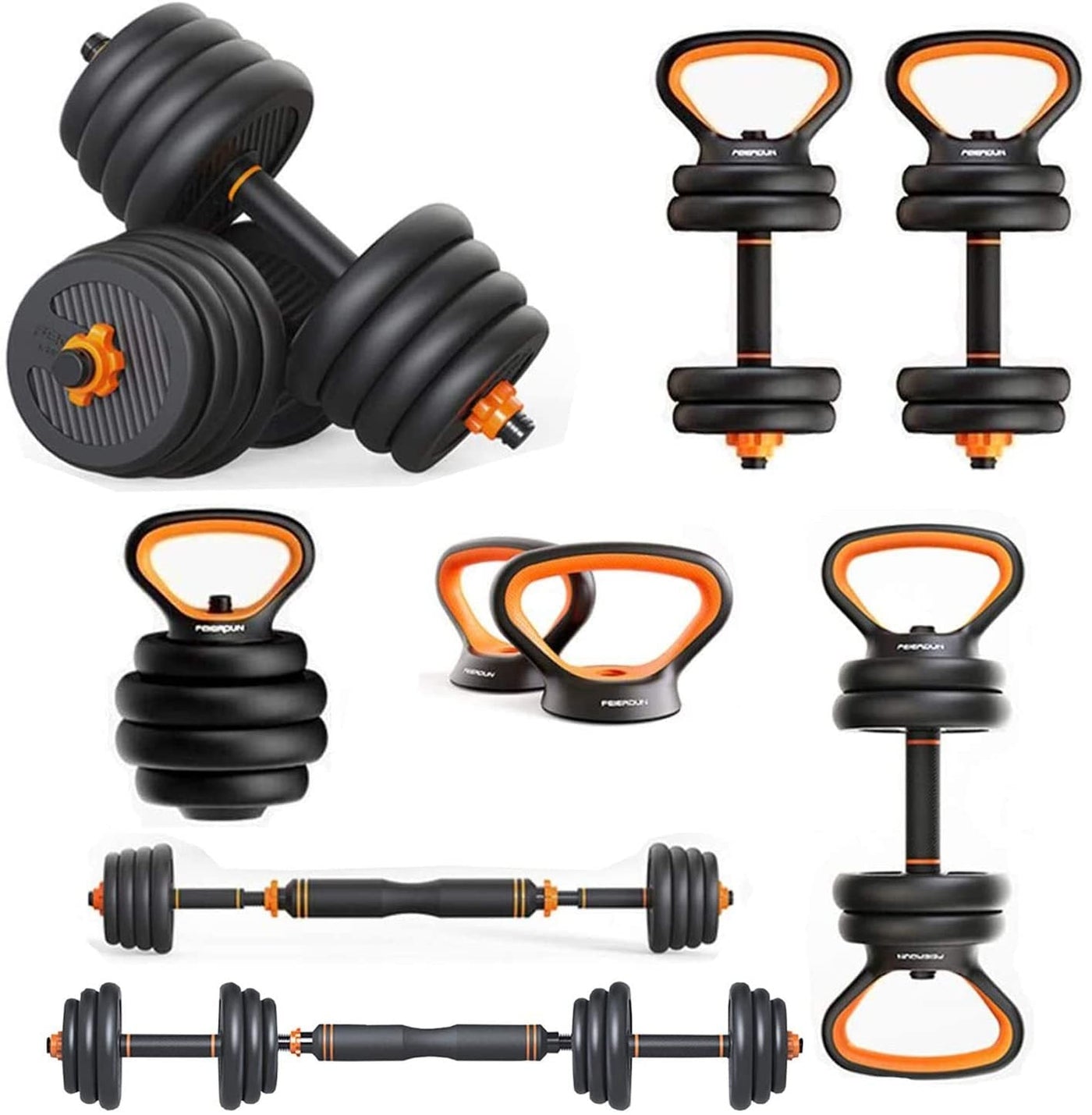 6-in-1 Adjustable Dumbbells