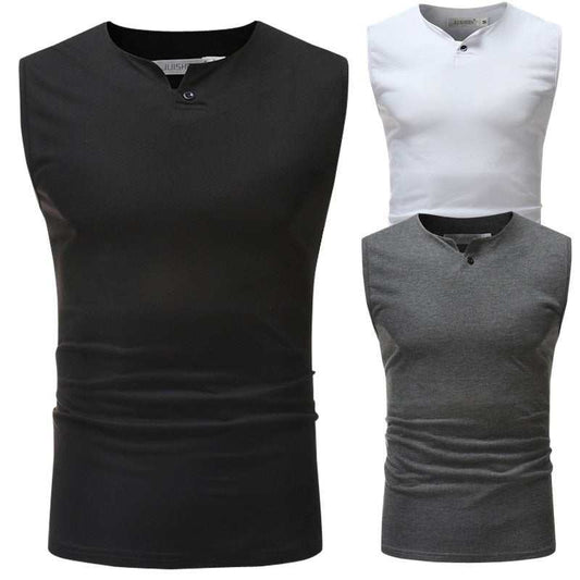 Men's workout tank tops in black, white, and gray, featuring breathable, lightweight fabric for optimal performance and comfort.